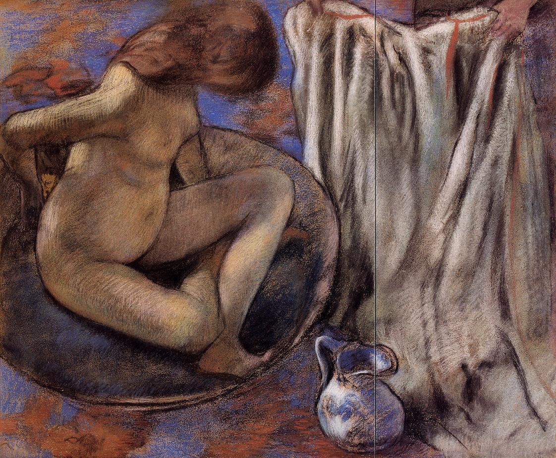 Эдгар Дега. "Женщина в тазу". 1884.